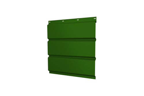 Софит металлический без перфорации 0,45 PE с пленкой RAL 6002 лиственно-зеленый