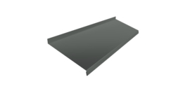 Отлив простой 200 0,45 PE с пленкой RAL 7005 мышино-серый (2м)