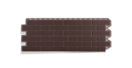 Панель Кирпич клинкерный КОРИЧНЕВЫЙ 1,13*0,42 м. (уп-ка 10 шт.)