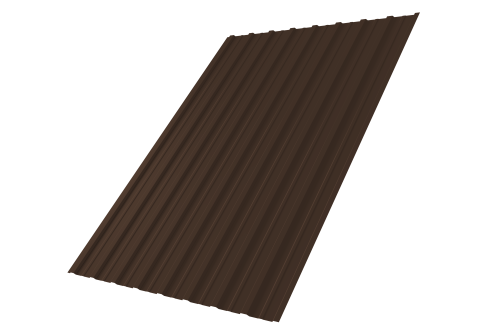 Профнастил С10A 0,5 PurLite Мatt RAL 8017 шоколад