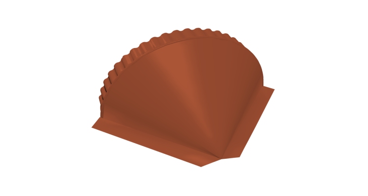 Заглушка малая конусная 0,5 Velur X RAL 8004 терракота