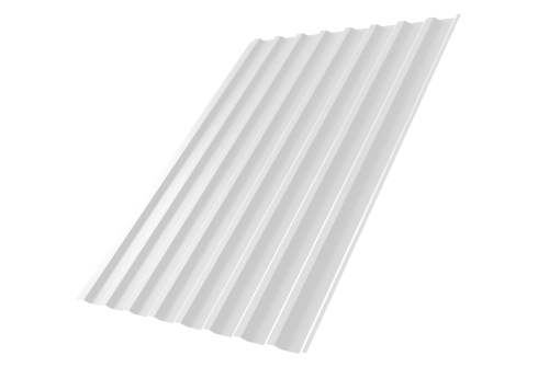 Профнастил С20В Дачный 0,3 PE RAL 9003 сигнальный белый