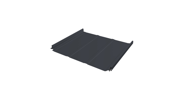 Кликфальц Pro Line Grand Line 0,5 Satin Matt с пленкой на замках RAL 7024 мокрый асфальт