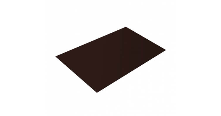 Плоский лист 0,5 Quarzit PRO Matt RAL 8017 шоколад