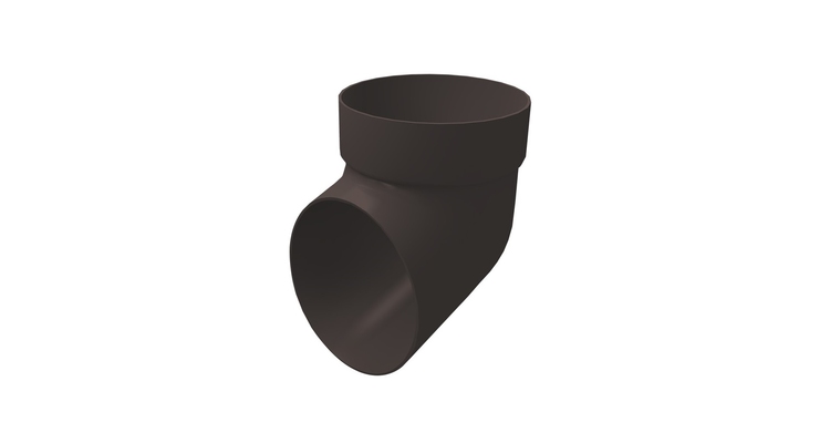 Колено сливное ПВХ Grand Line темно-коричневое (RR 32)