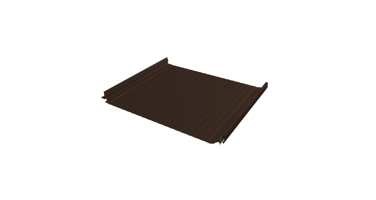 Кликфальц Pro Gofr Grand Line 0,45 Drap TX с пленкой на замках RAL 8017 шоколад