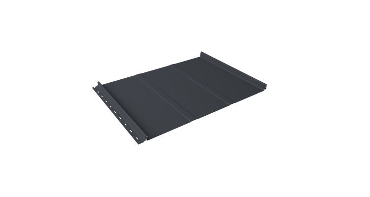 Кликфальц Line Grand Line 0.45 Drap TX с пленкой на замках RAL 7024 мокрый асфальт