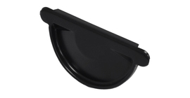 Заглушка торцевая универсальная 125 мм Мatt RAL 9005 черный