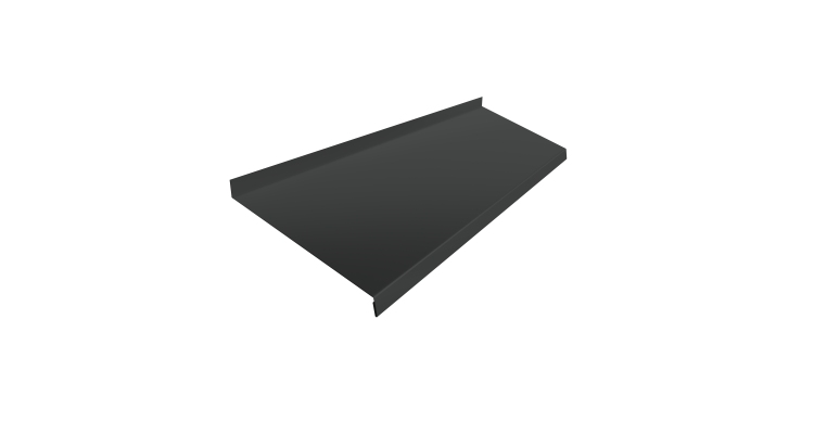 Отлив простой 250 0,5 Satin с пленкой RAL 7016 антрацитово-серый (3м)