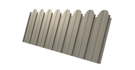 Профнастил С10B фигурный 0.5 Satin RAL 1015 светлая слоновая кость