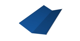 Планка ендовы нижней 300х300 0,45 PE с пленкой RAL 5005 сигнальный синий (3м)