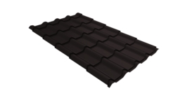 Металлочерепица камея Grand Line 0,5 Satin RAL 9005 черный