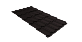 Металлочерепица квинта плюс 0,45 PE RAL 9005 черный