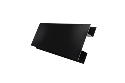 Планка H-образная Блок-хаус new 0,5 Satin с пленкой RAL 9005 черный (3м)
