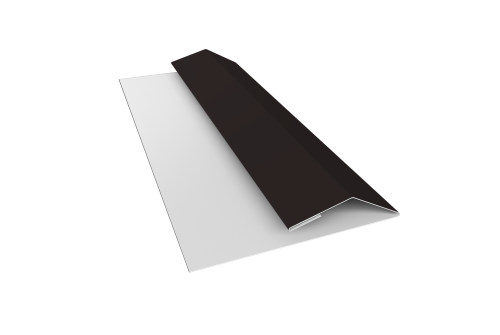 Планка финишная Блок-хаус new 0,45 Drap RAL 9005 черный (2м)