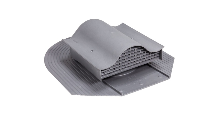 Вентиль кровельный Vilpe Huopa/slate KTV серый