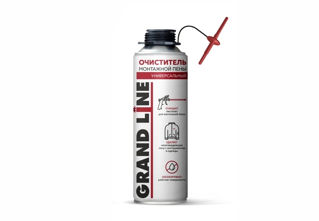 Очиститель монтажной пены Grand Line 300мл