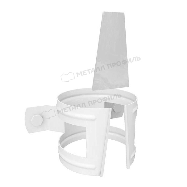 Держатель трубы (на дерево) Металл Профиль GRANDSYSTEM D90 RAL 9010