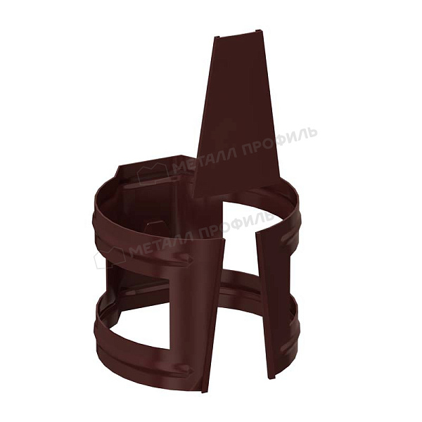 Держатель трубы (на кирпич) Металл Профиль GRANDSYSTEM D90 RAL 8017