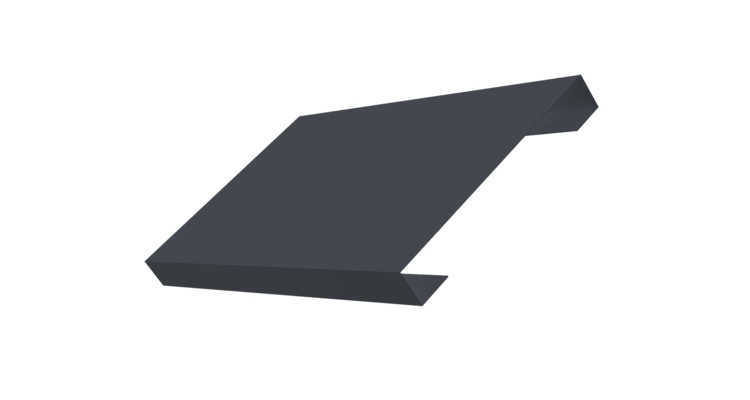 Ламель лицевая 150 забора жалюзи Texas 0.5 Atlas X с пленкой RAL 7024 мокрый асфальт