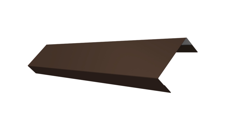 Ламель лицевая 50 забора жалюзи Texas 0.45 PE с пленкой RAL 8017 шоколад