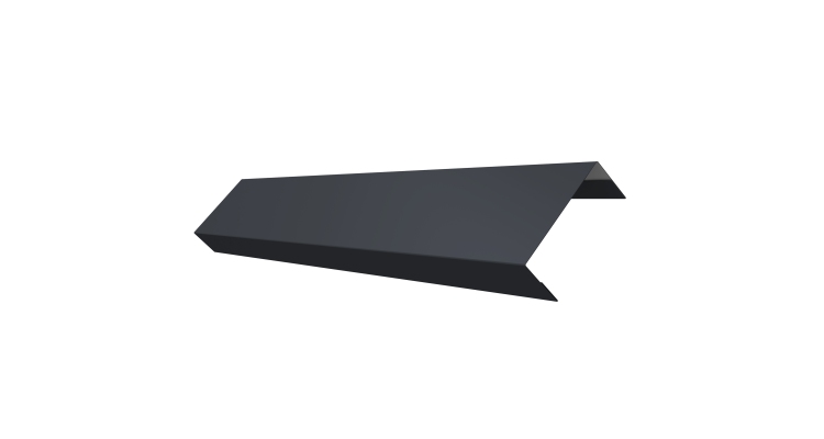 Ламель лицевая 50 забора жалюзи Texas 0.45 Drap с пленкой RAL 7024 мокрый асфальт