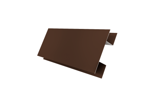 Планка H-образная Экобрус 0,5 Satin с пленкой RAL 8017 шоколад (3м)
