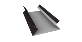 Планка угла внутреннего составная верхняя 0,45 Drap ST RAL 9005 черный (3м)