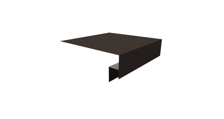 Планка околооконная сложная Экобрус Grand Line 200х50х25 0,45 Drap RR 32 темно-коричневый (2м)