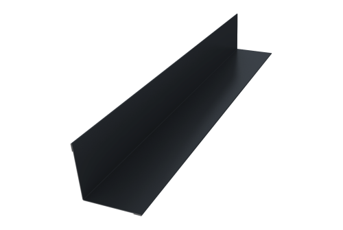 Угол внутренний 50х50 0,5 Satin с пленкой RAL 7024 мокрый асфальт (3м)