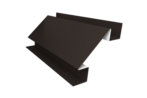 Угол внутренний сложный 75мм 0,45 PE с пленкой RR 32 темно-коричневый (2м)