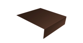 Планка лобовая/околооконная простая 190х50 0,5 Satin с пленкой RAL 8017 шоколад (2м)