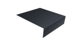 Планка лобовая/околооконная простая 190х50 0,5 Drap RAL 7024 мокрый асфальт (2м)