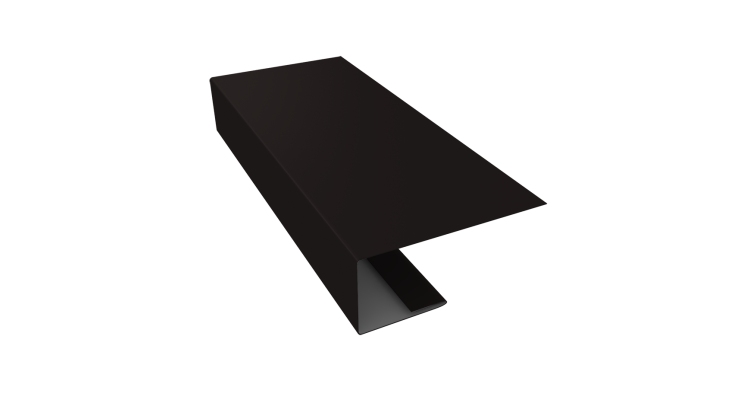 J-Профиль 18мм 0,45 Drap ST RAL 9005 черный (3м)