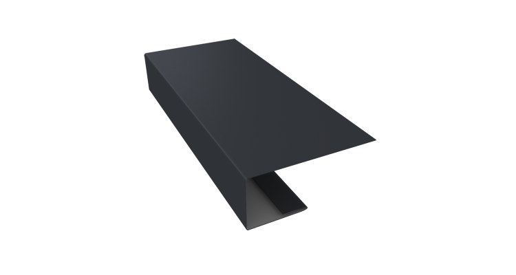 J-Профиль 18мм 0,45 Drap TX RAL 7024 мокрый асфальт (2м)