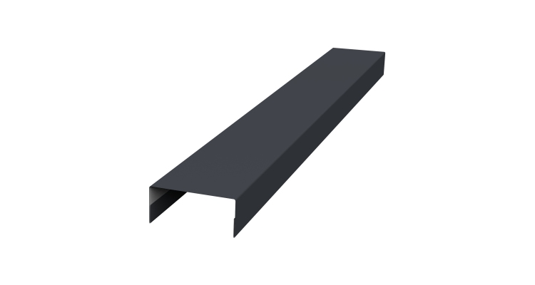 Крышка 30х15 жалюзи Texas 0,5 Rooftop Бархат RAL 7024 мокрый асфальт (2м)