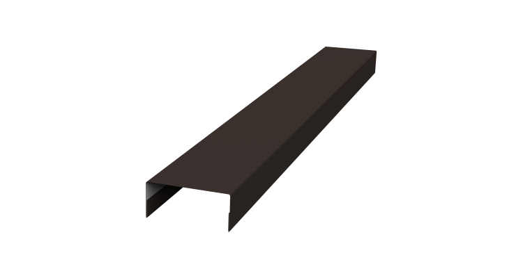 Крышка 30х20 жалюзи Texas 0,45 PE RR 32 темно-коричневый (2,5м)