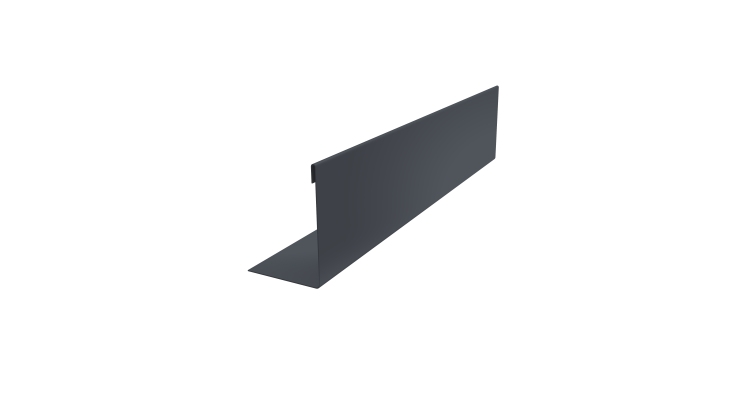 Нащельник 125 Texas 25х35 0,45 PE-Double RAL 7024 мокрый асфальт (L1,8)