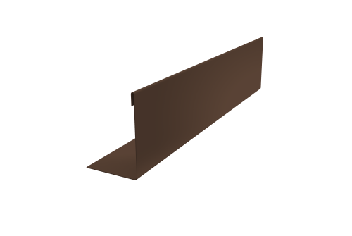 Нащельник 125 Texas 25х35 0,45 Drap TwinColor RAL 8017 шоколад (L1,5)