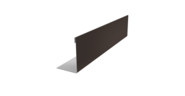 Нащельник 125 Texas 25х35 0,5 PurLite Matt RR 32 темно-коричневый (L1,8)