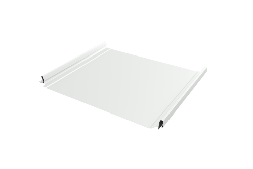 Кликфальц Pro Grand Line 0,5 PE с пленкой на замках RAL 9003 сигнальный белый