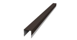 Планка вертикальная обратная для забора жалюзи Palermo 0,45 Drap TR RR 32 темно-коричневый (2м)